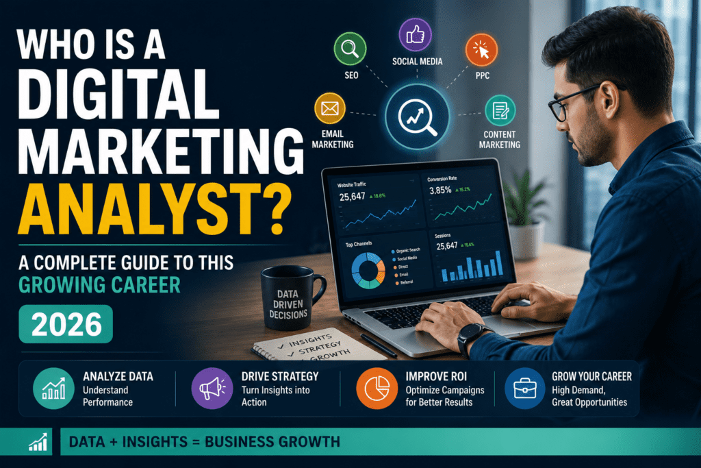 Who Is a Digital Marketing Analyst? A Complete Guide to This Growing Career 2026 "